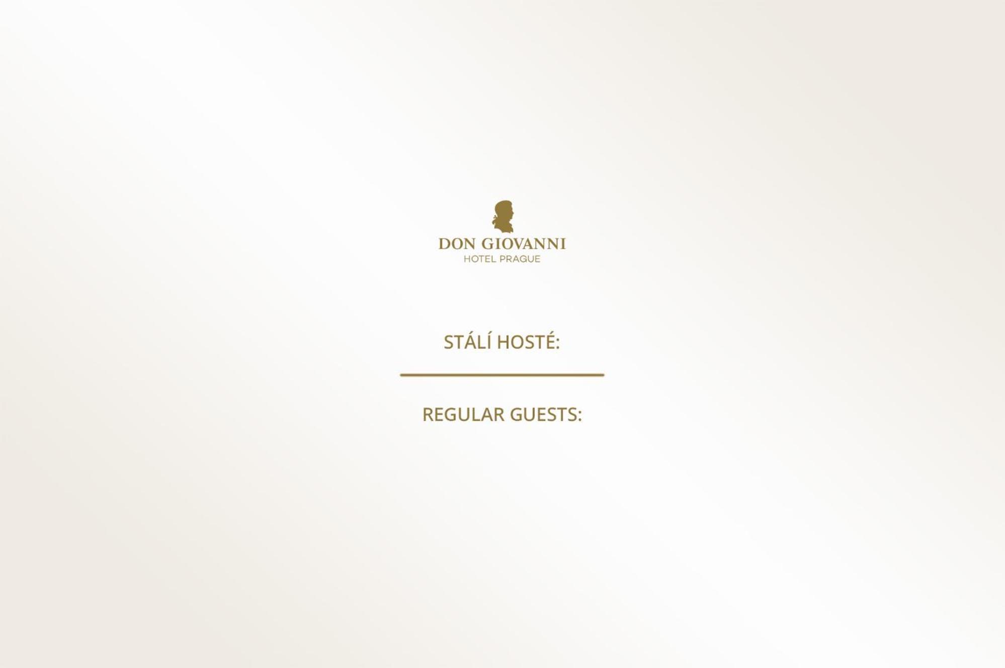Don Giovanni Hotel Prague - Great Hotels Of The World Exteriör bild